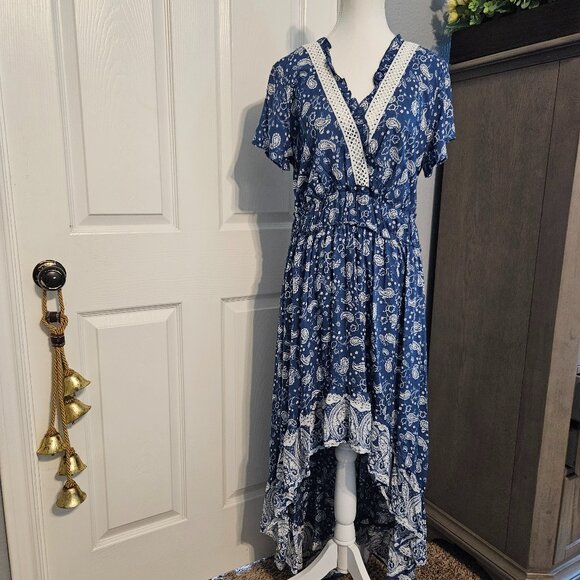 La Moda Other - La Moda High Low Beach Cover Up Dress L/XL